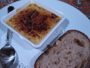 Two of my very favorite things - foie gras and crème brûlée